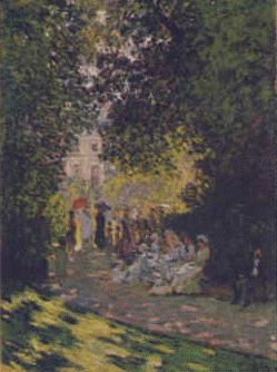 Claude Monet Parisians in Parc Monceau Norge oil painting art